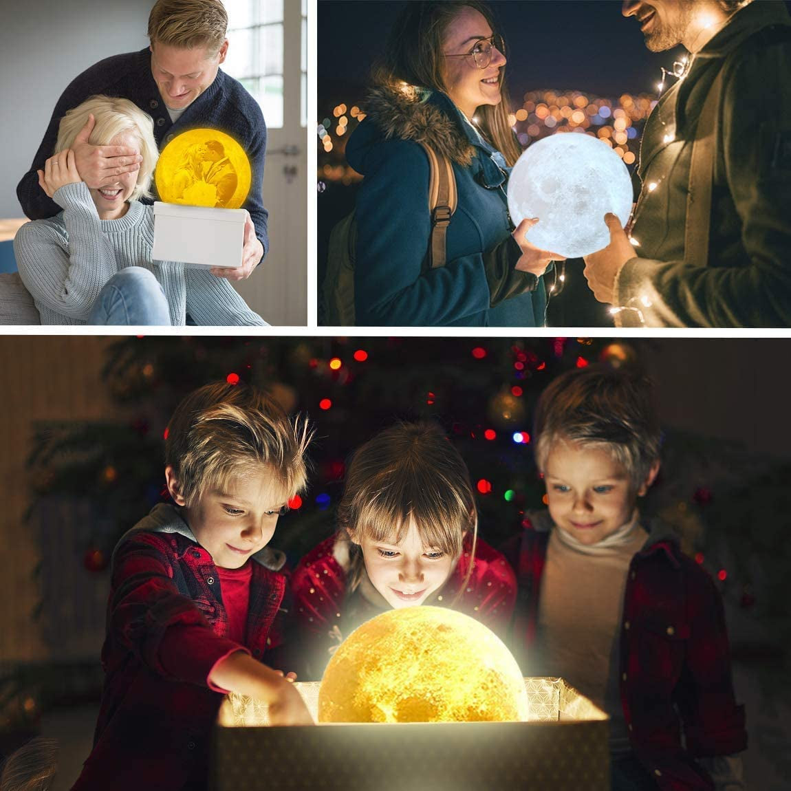 Enchanting 3D Printed Moon Lamp with 16 Colors – A Magical Night Light for Kids and Adults, Complete with Remote Control and USB Rechargeable Stand – Perfect Gift for Birthdays and Special Occasions!