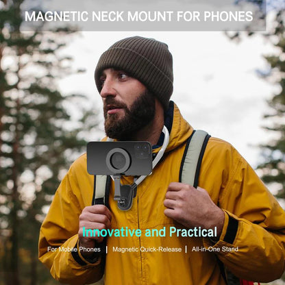 Revolutionary Magnetic Neck Mount for Smartphones - Perfect for Hands-Free Vlogging and Capturing Your Adventures!