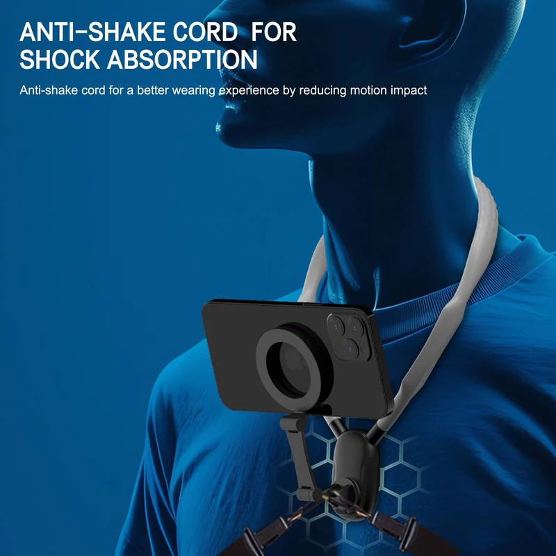 Revolutionary Magnetic Neck Mount for Smartphones - Perfect for Hands-Free Vlogging and Capturing Your Adventures!