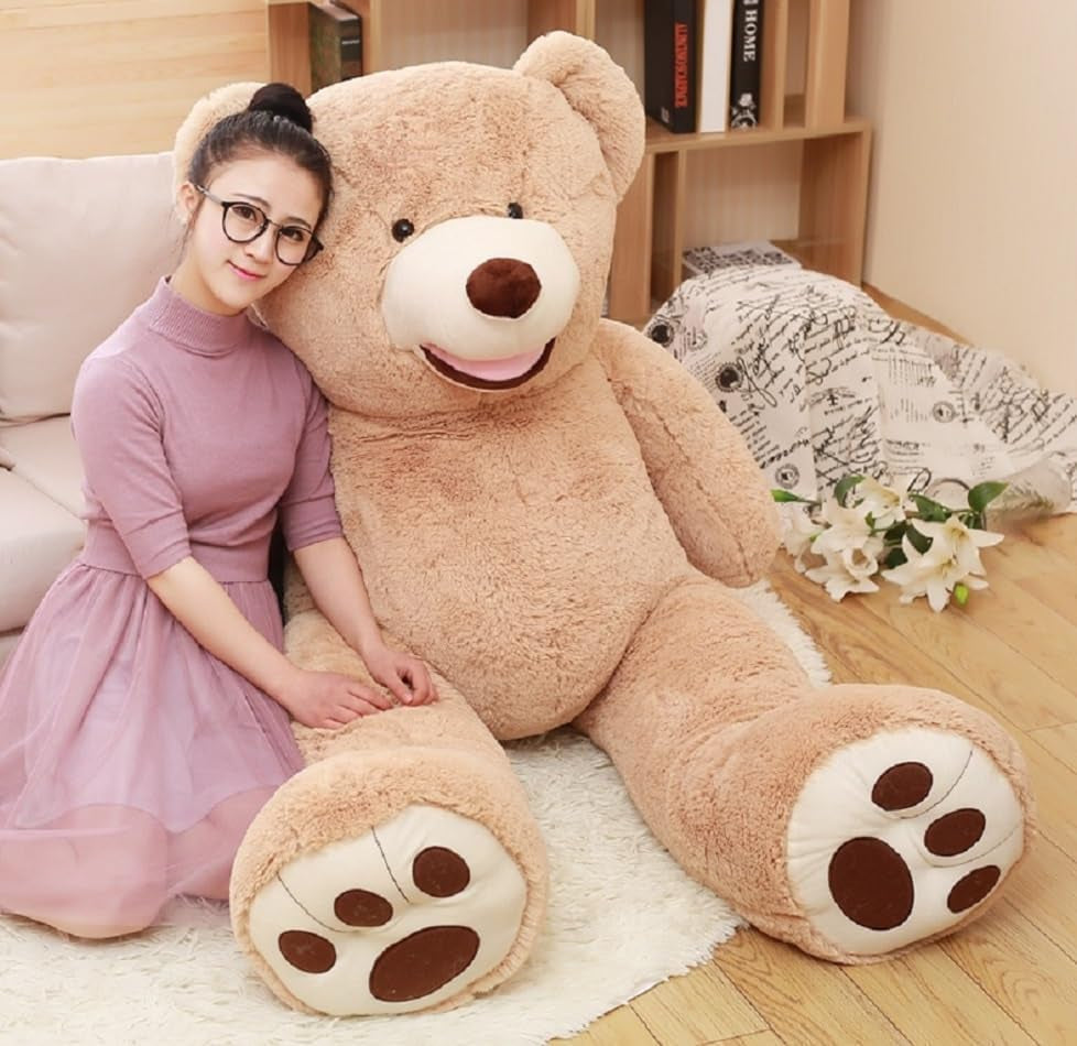 Snuggle Up with Our Extra Large 5 Feet Plush Giant Teddy Bear – The Perfect Cuddly Companion for Kids and Girlfriends!